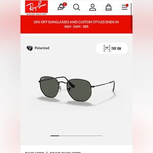 Black Polorized Raybans